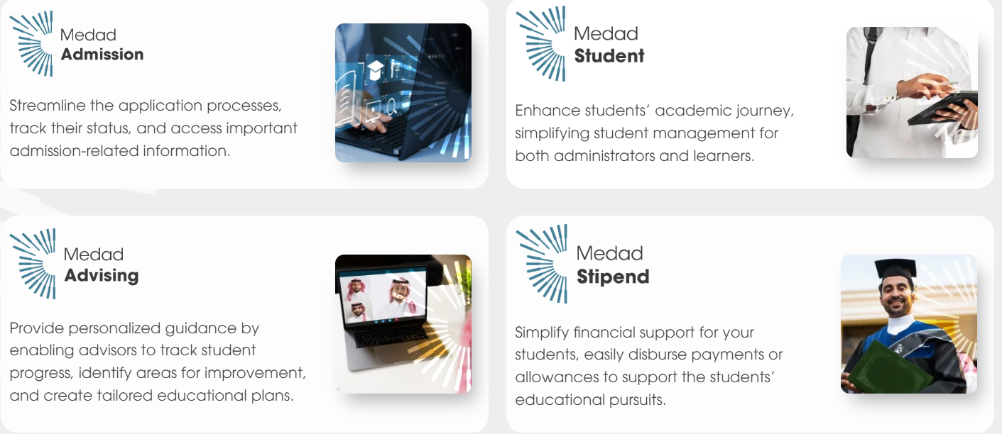 screenshot of MEDAD Campus Management